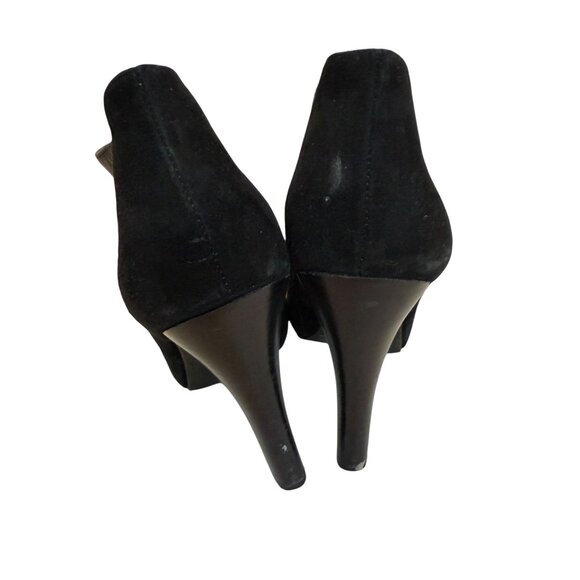 GB by Gianni Bini Black Button-Front Cap Toe Ankle Booties – Size 8M Steampunk - Picture 3 of 8